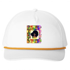 SMACKIN' LOGO ROPE HAT (WHITE/GOLD)