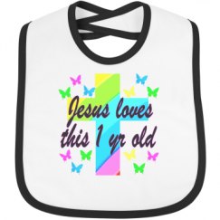 Infant Contrast Trim Bib