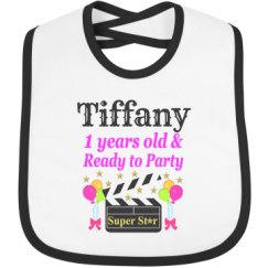 Infant Contrast Trim Bib