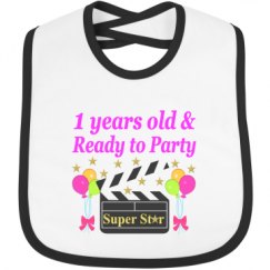 Infant Contrast Trim Bib