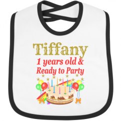 Infant Contrast Trim Bib