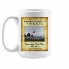 Honor the Flag Coffee Cup