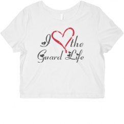 Ladies Slim Fit Crop Top Tee