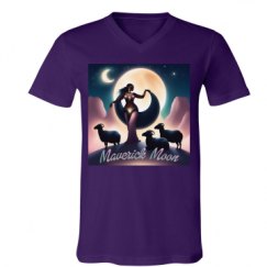 Unisex V-Neck Jersey Tee