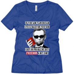 Ladies Relaxed Fit V-Neck Tee