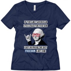 Ladies Relaxed Fit V-Neck Tee