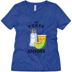 Ladies Relaxed Fit V-Neck Tee