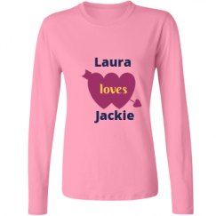 Ladies Relaxed Fit Basic Long Sleeve Tee
