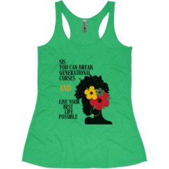 Ladies Slim Fit Super Soft Racerback Triblend Tank