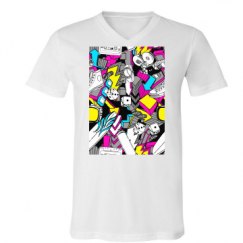 Unisex V-Neck Jersey Tee