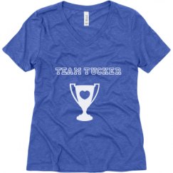 Ladies Relaxed Fit Super Soft Triblend V-Neck Tee