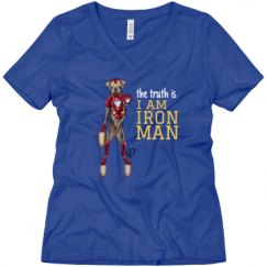 Ladies Relaxed Fit V-Neck Tee