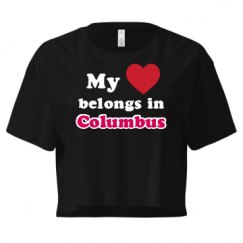 Ladies Festival Cali Crop Top Tee