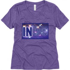 Ladies Relaxed Fit Super Soft Triblend V-Neck Tee