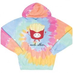 Unisex Tie-Dye Fleece Hoodie