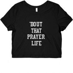 Ladies Slim Fit Crop Top Tee