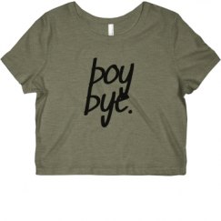 Ladies Slim Fit Crop Top Tee