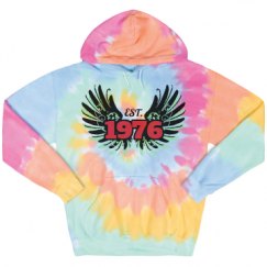 Unisex Tie-Dye Fleece Hoodie