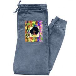 Pigment-Dyed Fleece Pants