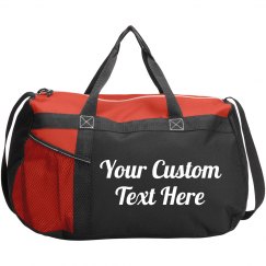 Custom Script Text Gym Workout Bag