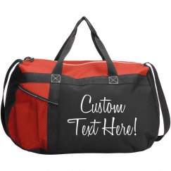 Custom Text Teen Girl Duffel Bag
