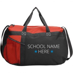 Custom School Star Duffel Bag