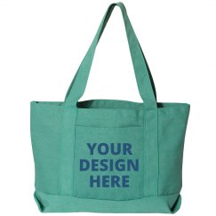 Custom Text Design Tote Bag