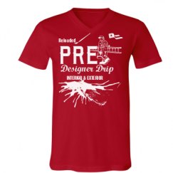 Unisex V-Neck Jersey Tee