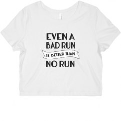 Ladies Slim Fit Crop Top Tee