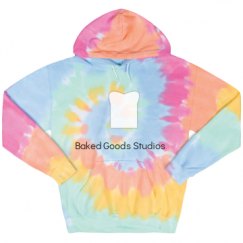 Unisex Tie-Dye Fleece Hoodie