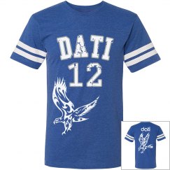 CW DATI BLUE VINTAGE TRIBAL HAWK TEE