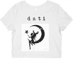 Ladies Slim Fit Crop Top Tee