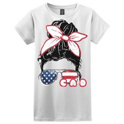 CAD PATRIOT PONY TAIL TSHIRT