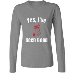 Ladies Relaxed Fit Basic Long Sleeve Tee