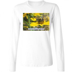 Ladies Relaxed Fit Basic Long Sleeve Tee