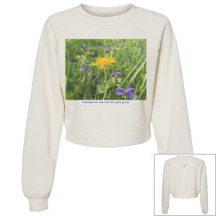 Violets and Dandelion Photo Lucy LaRue Fleece