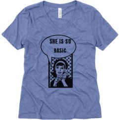 Ladies Relaxed Fit Super Soft Triblend V-Neck Tee