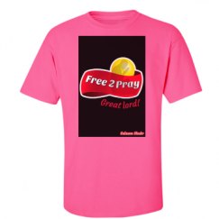 Unisex Ultra Cotton Safety Neon Crewneck Tee