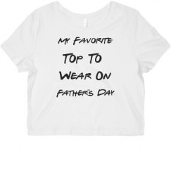 Ladies Slim Fit Crop Top Tee