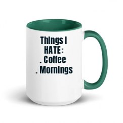 15oz Ceramic Mug with Color Inside