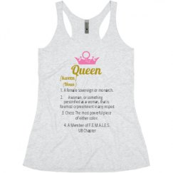 Ladies Slim Fit Super Soft Racerback Triblend Tank