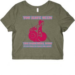 Ladies Slim Fit Crop Top Tee