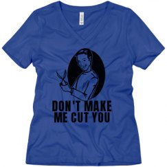 Ladies Relaxed Fit V-Neck Tee