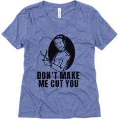 Ladies Relaxed Fit Super Soft Triblend V-Neck Tee