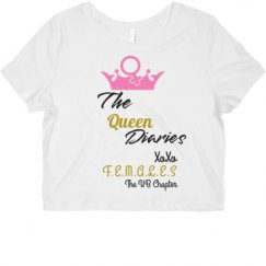 Ladies Slim Fit Crop Top Tee