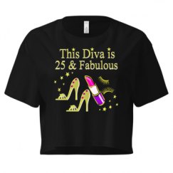 Ladies Festival Cali Crop Top Tee