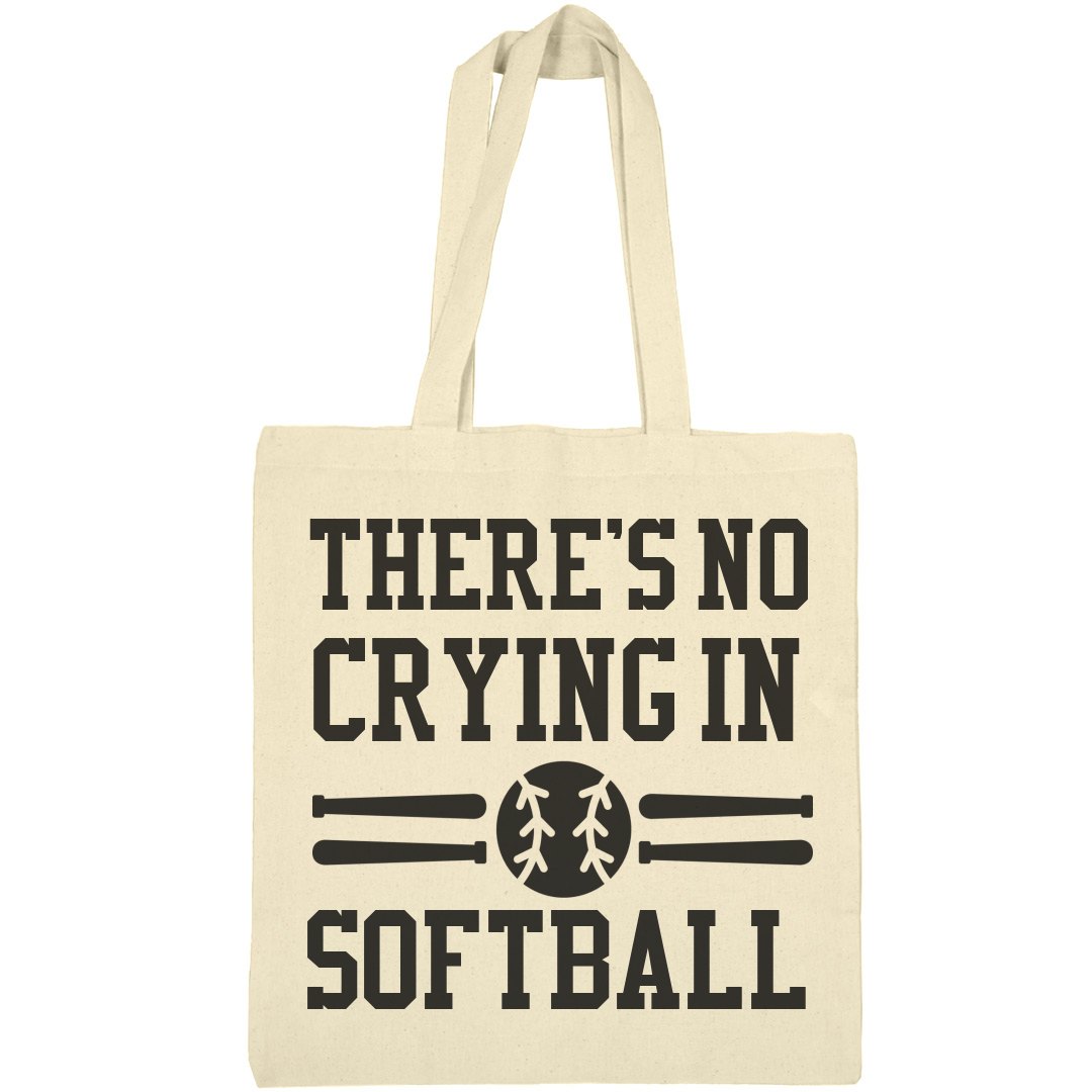 No Crying In Softball Says Mom Canvas Bargain Tote Bag No Crying In Softball Says Mom Canvas Bargain Tote Bag