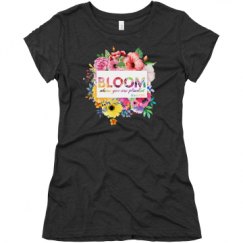 Ladies Slim Fit Super Soft Triblend Tee