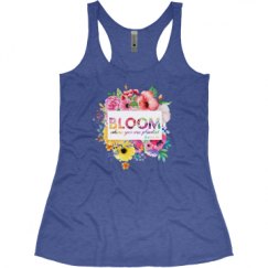 Ladies Slim Fit Super Soft Racerback Triblend Tank