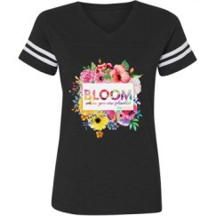 Ladies Relaxed Fit Vintage Sports Tee